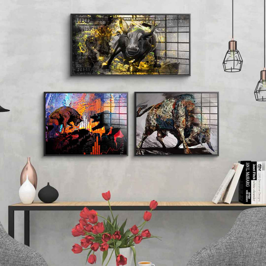 Stock market - Acrylglas 3x