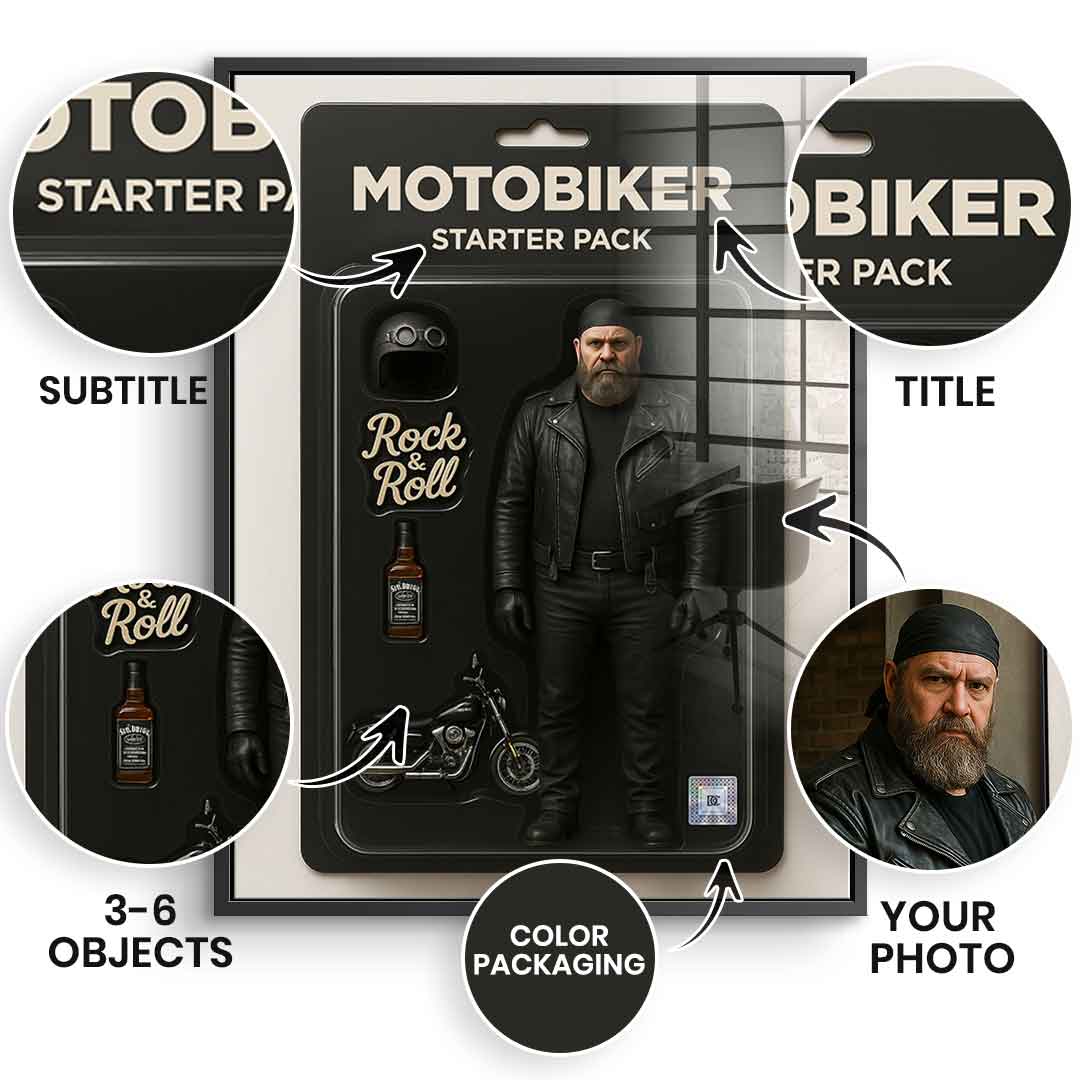 Viral Starter Pack Wandbild - Personalisierbar - Acrylglas