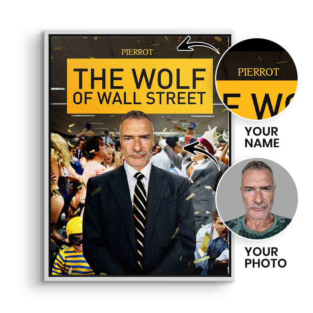 Wolf of Wall Street Haustier Portrait - Personalisierbar