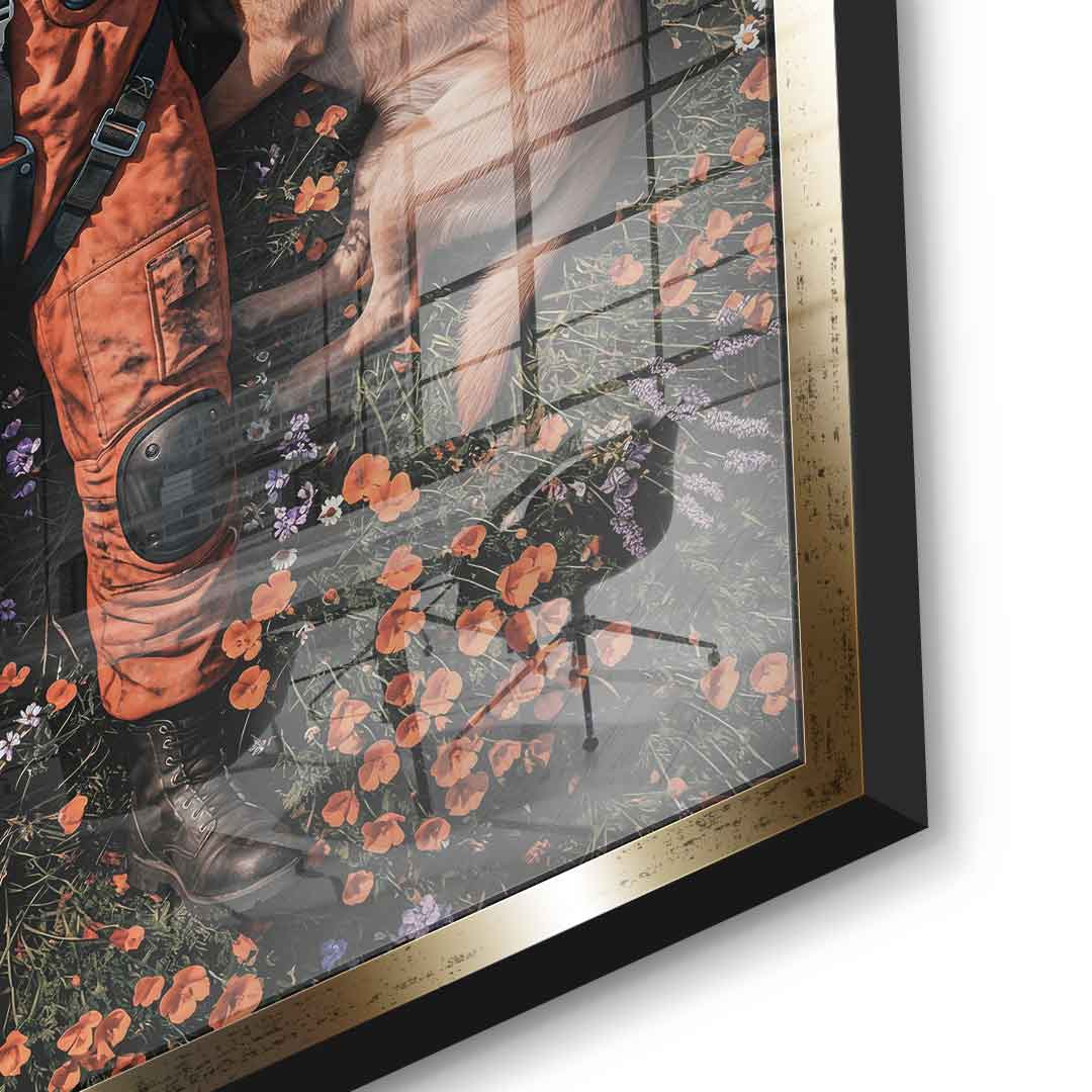 DOTCOMCANVAS® Astronaut's Loyal Companion Acrylglasbild – Ansicht 11