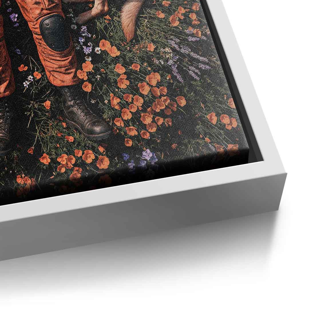 DOTCOMCANVAS® Astronaut's Loyal Companion Leinwandbild – Detailansicht 1