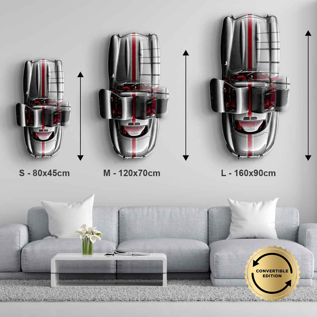 Wandskulptur Mercedes-Benz 300 SL Gullwing - Acrylglas