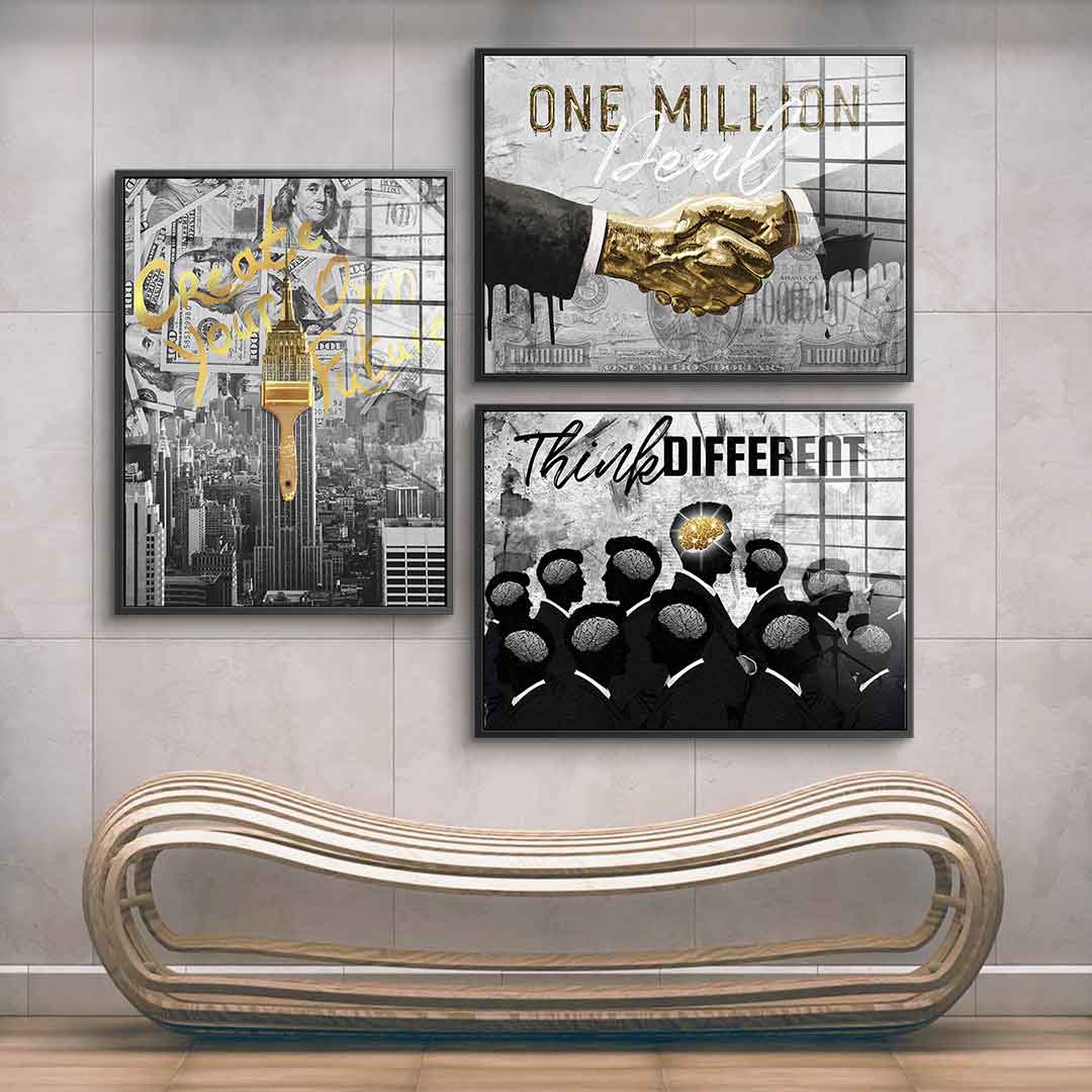 Entrepreneur Grey Gold - Acrylic glass 3x