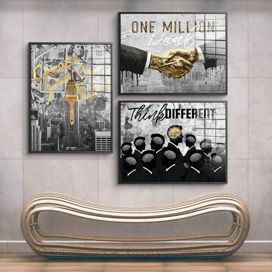 Entrepreneur Grey Gold - Acrylglas 3x