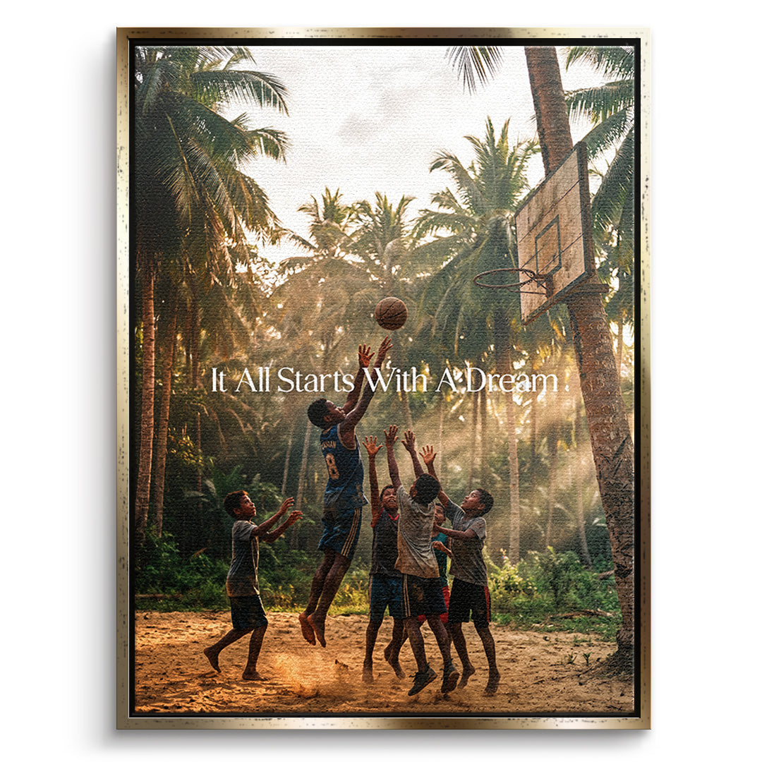 Dream Basketball Leinwand front gf