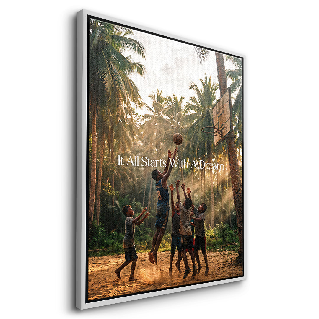 Dream Basketball Leinwand side wf