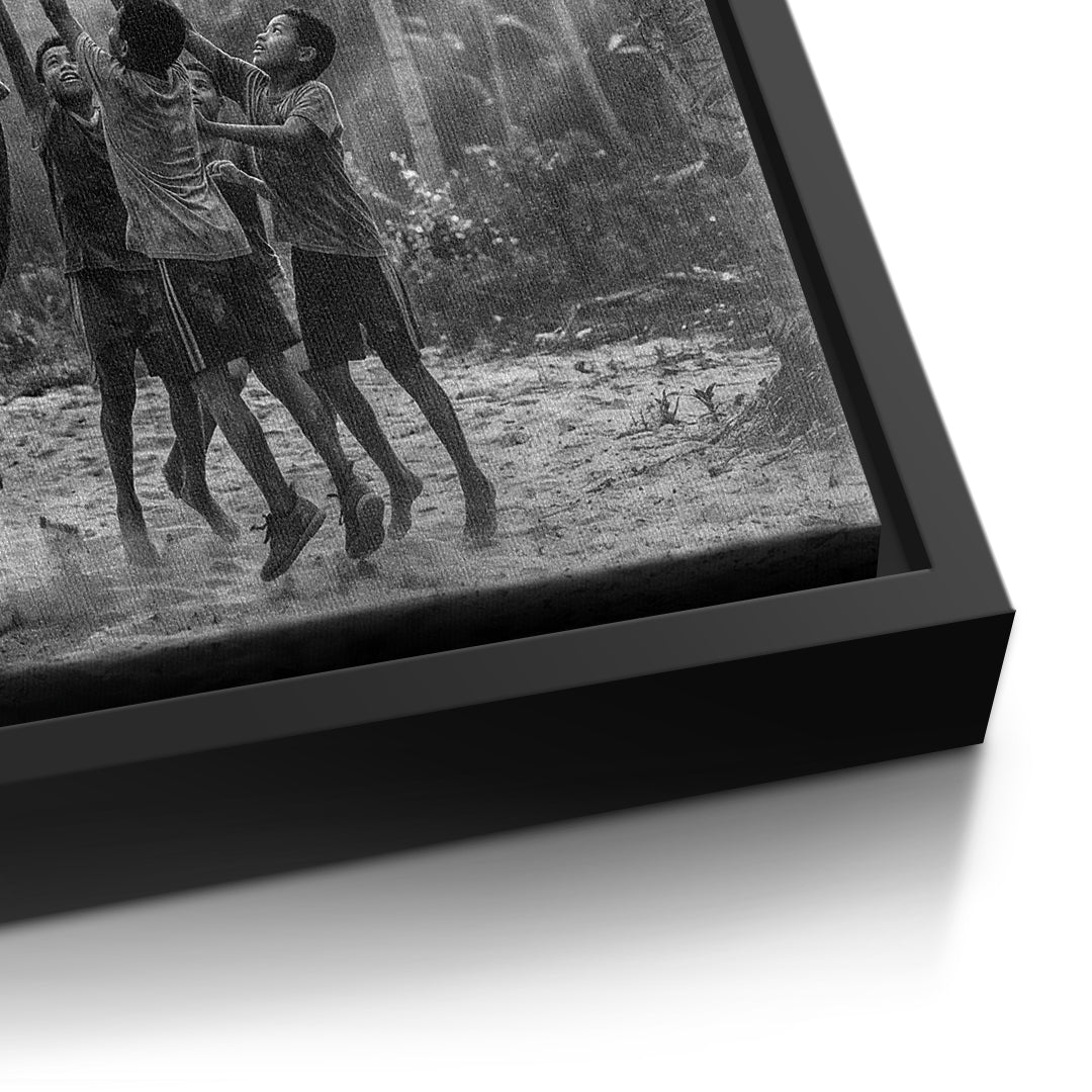 Dream Basketball Leinwand detail bf S&W
