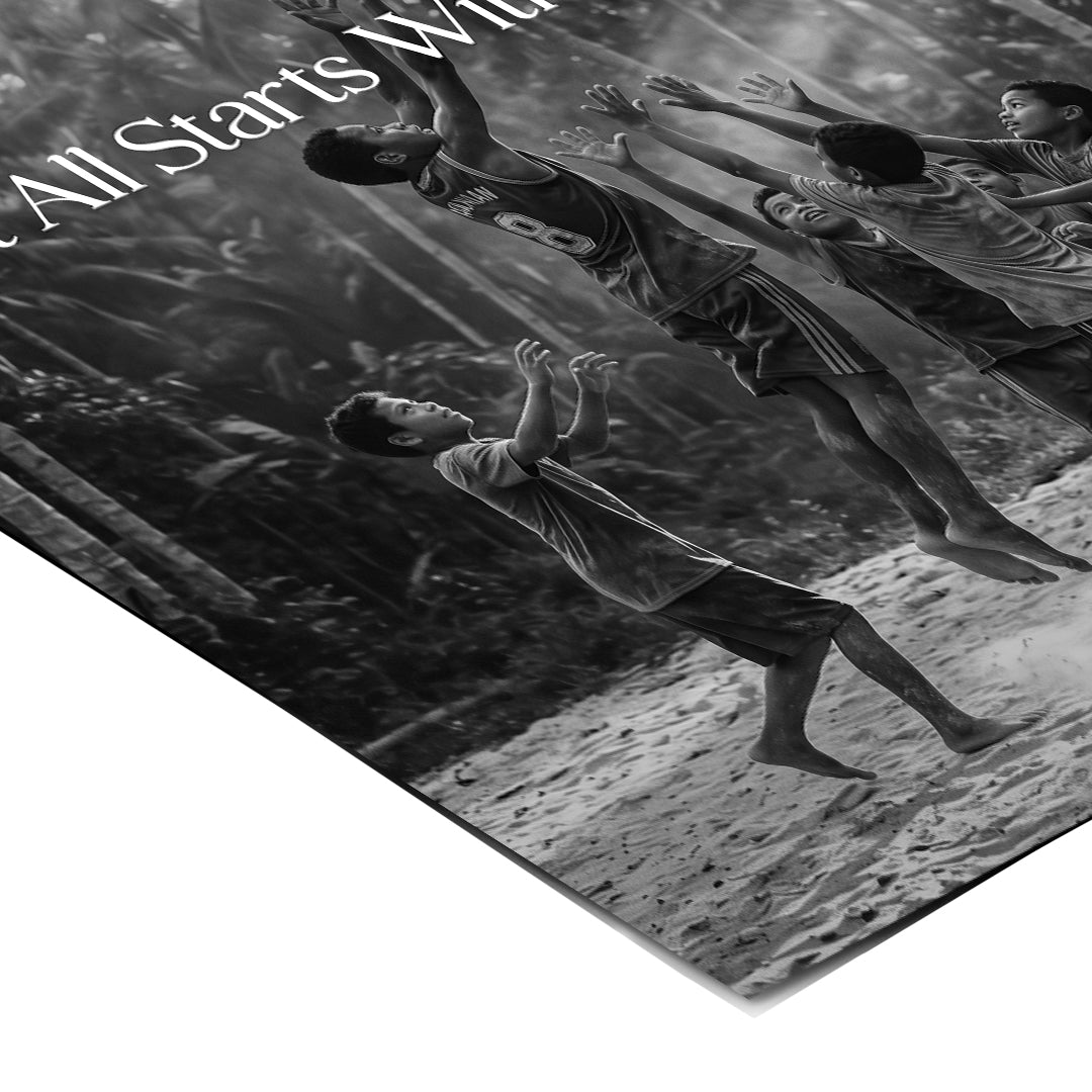 Dream Basketball Poster Detail S&W