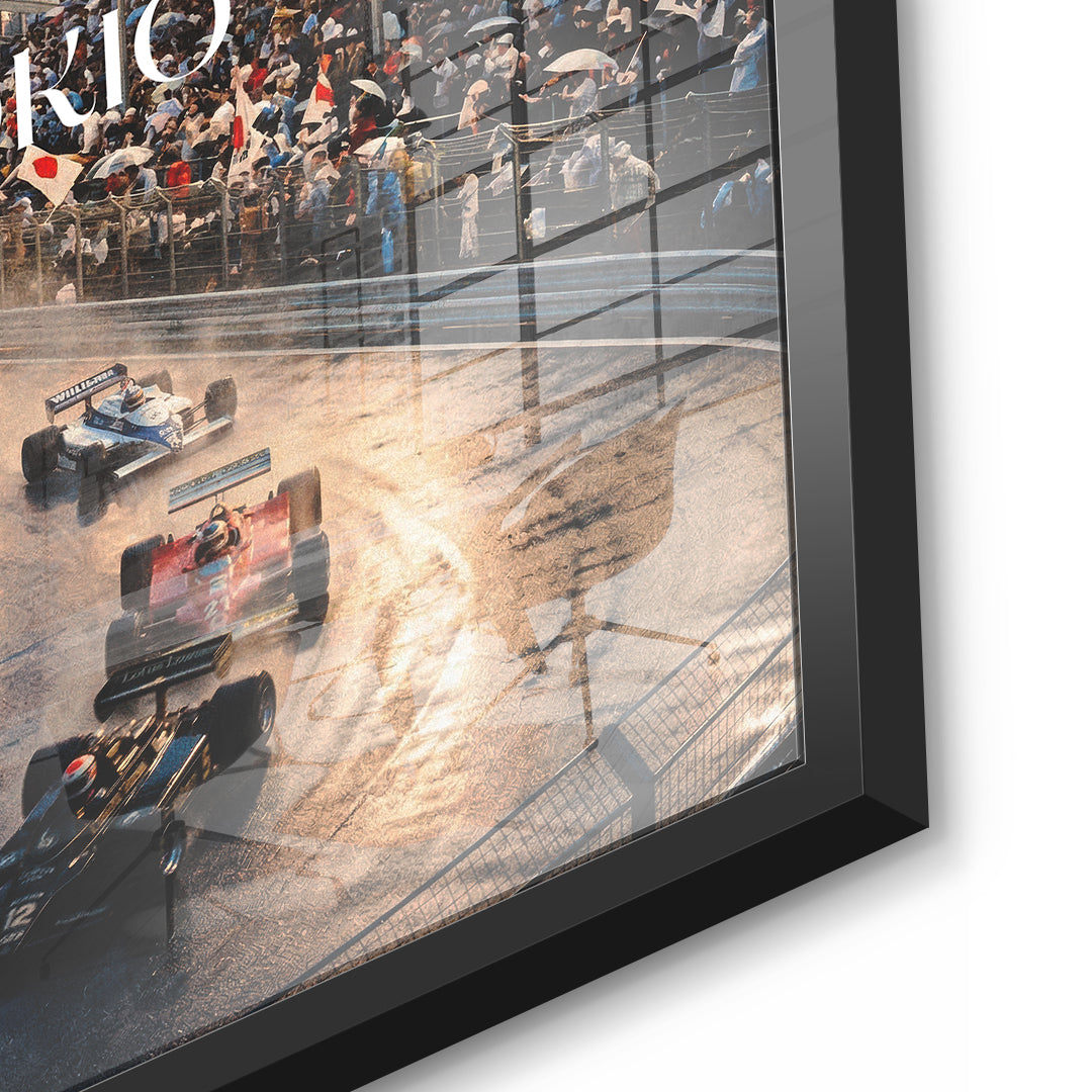 DOTCOMCANVAS Tokyo F1 Acrylglasbild Detail schwarz