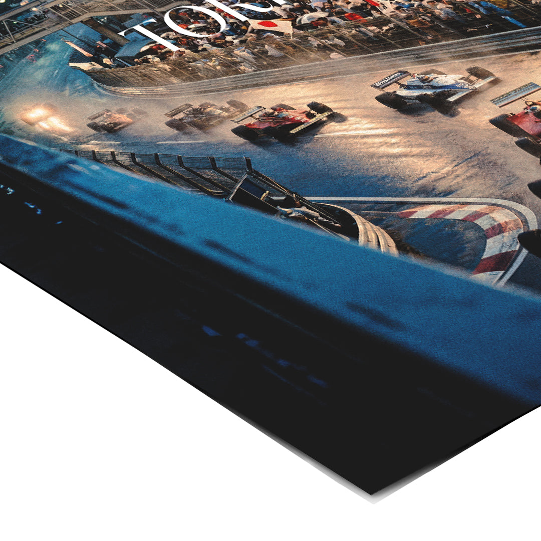 DOTCOMCANVAS Tokyo F1 Poster Corner Detail