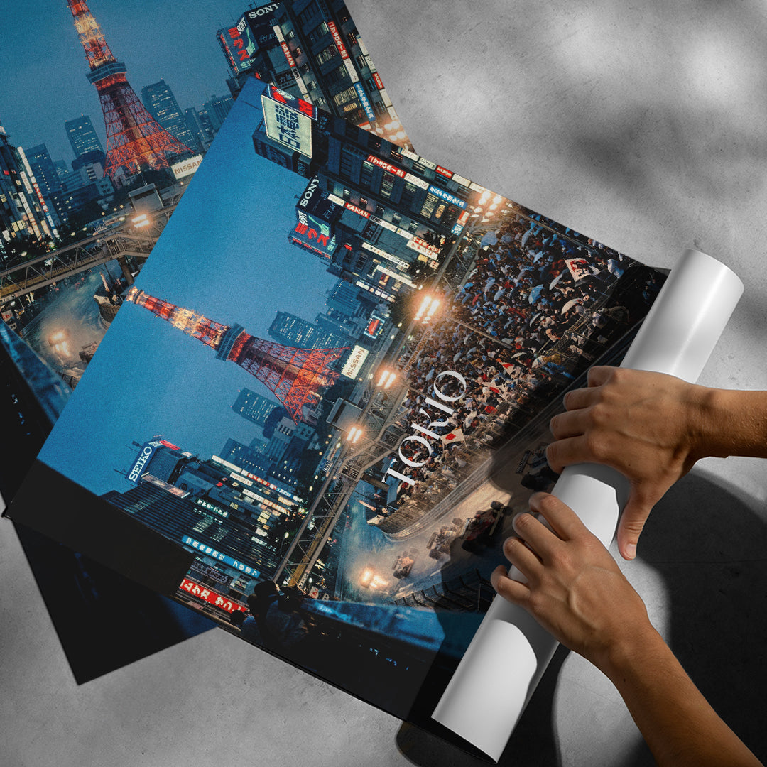DOTCOMCANVAS Tokyo F1 Poster Roll-Up Banner