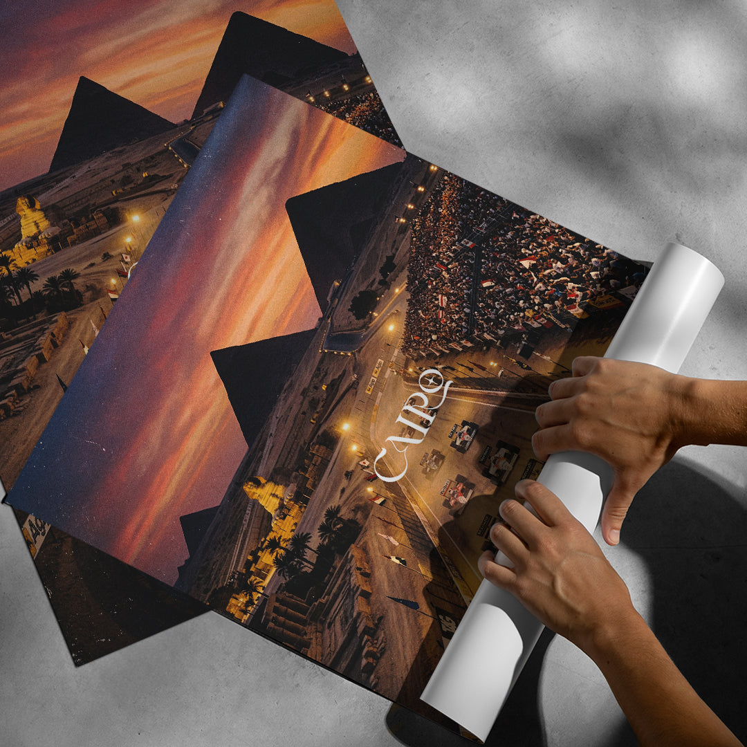 DOTCOMCANVAS Cairo F1 Poster Roll-Up Banner