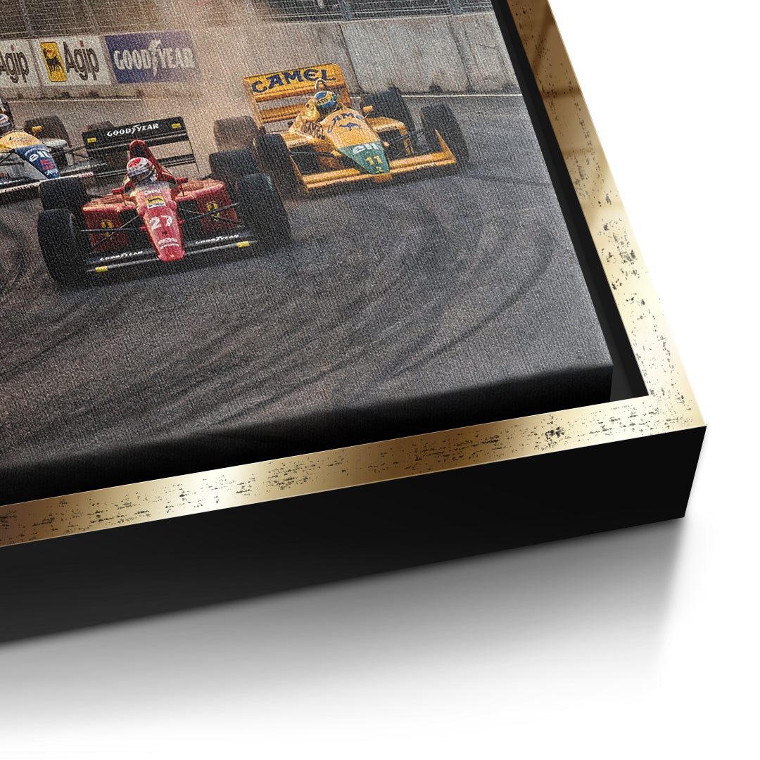 DOTCOMCANVAS Washington F1 Leinwandbild Detail gold