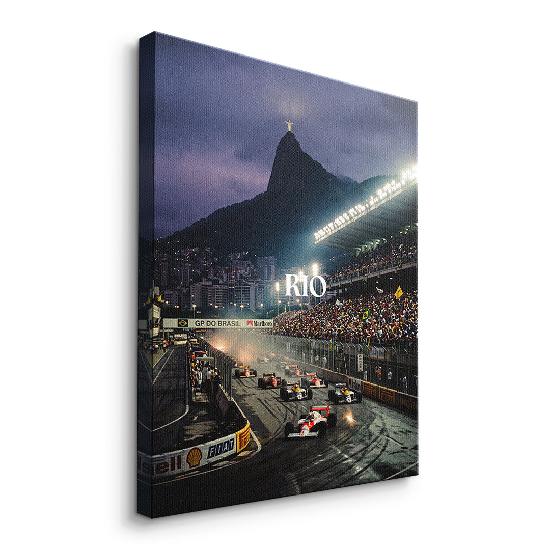 DOTCOMCANVAS Rio F1 Leinwandbild Seitenansicht ohne Rahmen