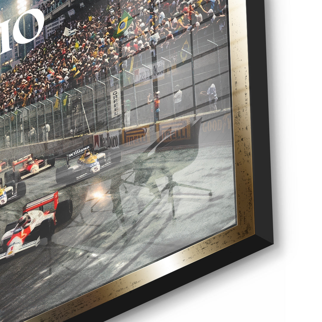 DOTCOMCANVAS Rio F1 Acrylglasbild Detail gold