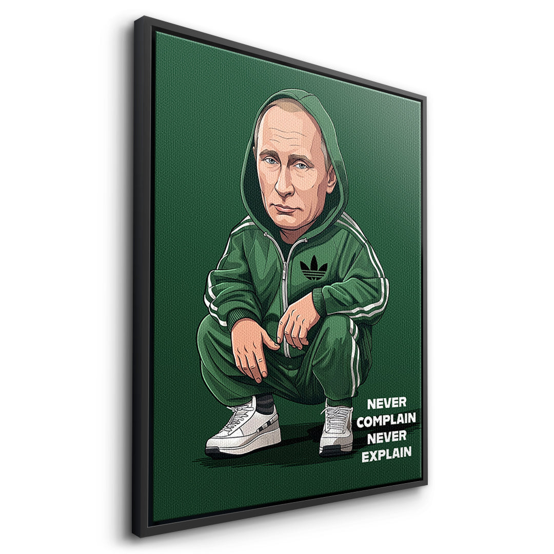 Putin Swag Leinwandbild Seite Schwarz