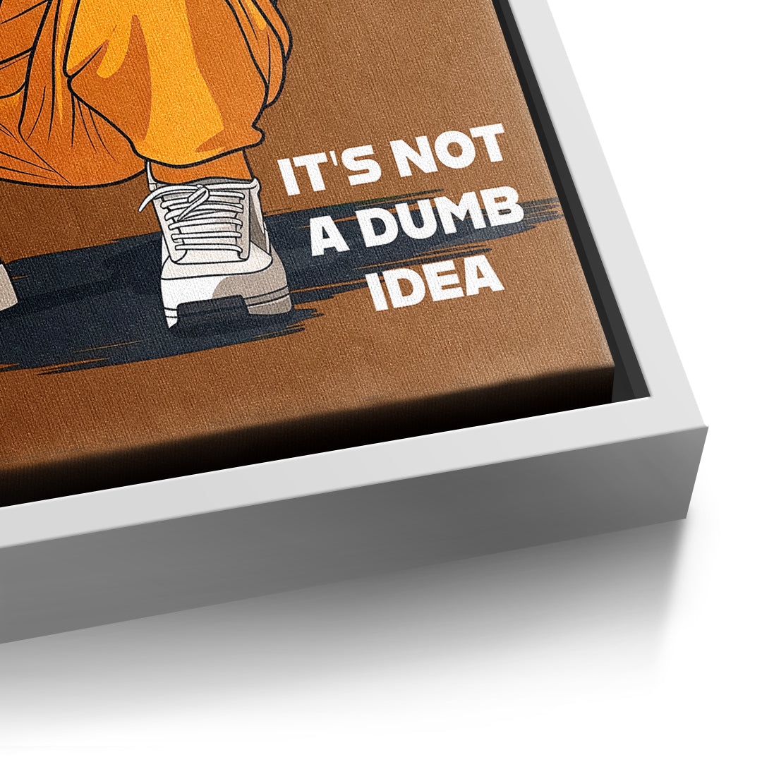 DOTCOMCANVAS Jeff Bezos Swag Leinwandbild Detail mit weissem Rahmen