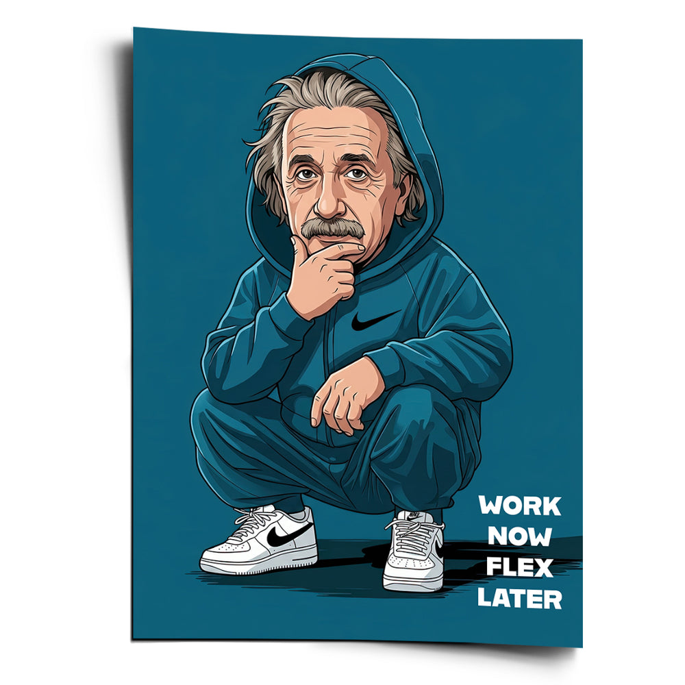 DOTCOMCANVAS Albert Einstein Swag Poster Vorderansicht