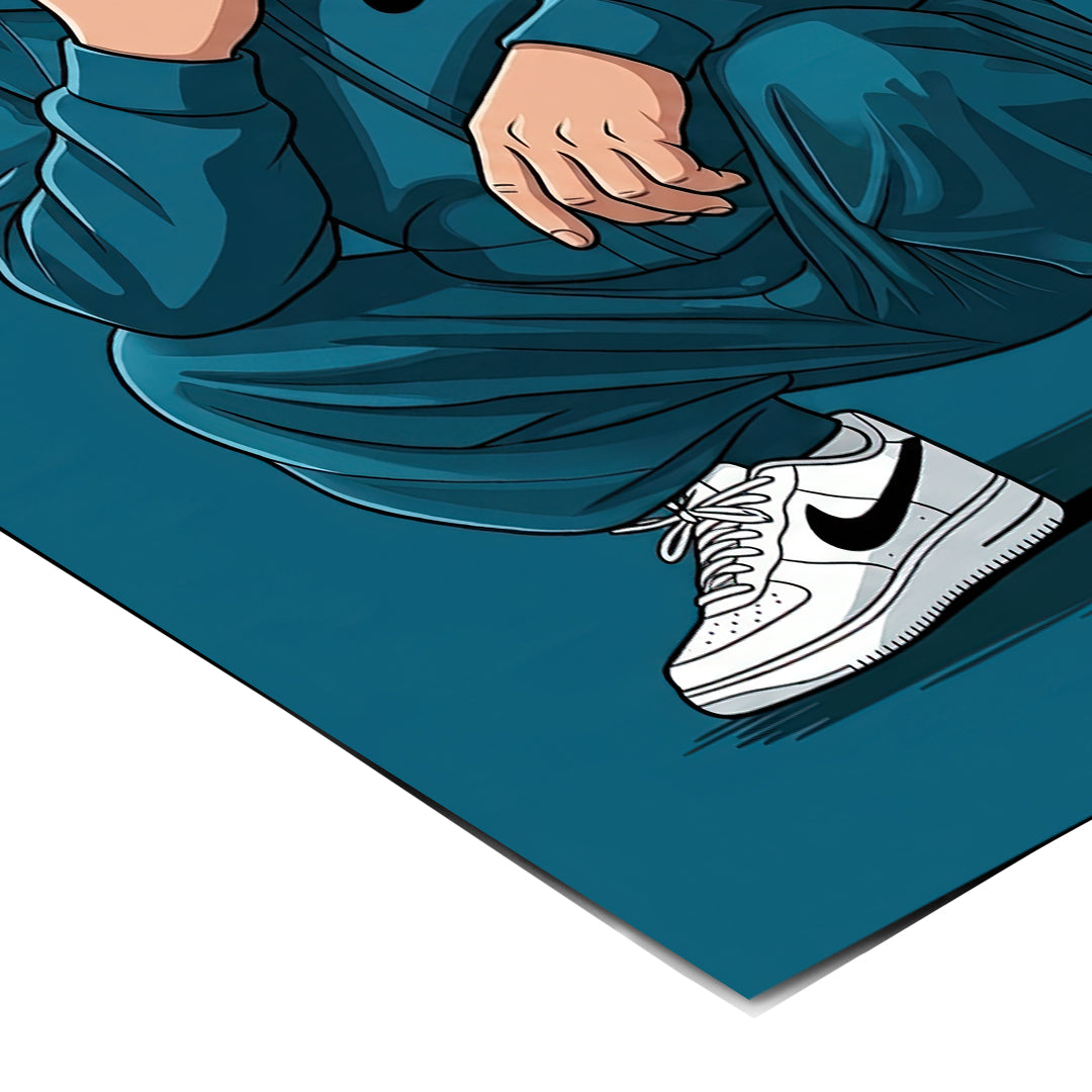 DOTCOMCANVAS Albert Einstein Swag Poster Corner-Detail