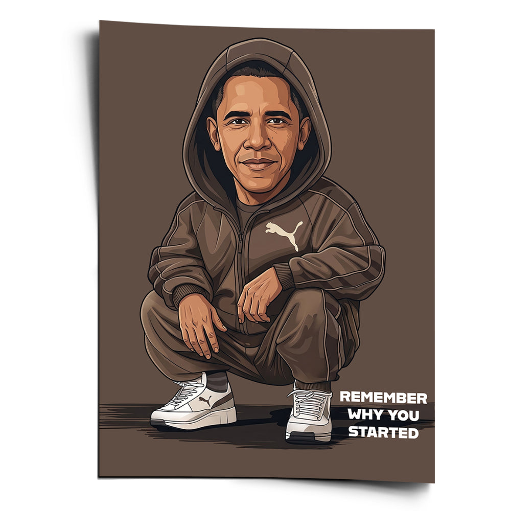 DOTCOMCANVAS Obama Swag Poster Vorderansicht