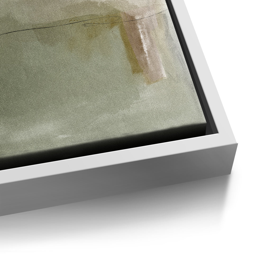 DOTCOMCANVAS Emerald Whispers Leinwandbild Detailansicht mit weissem Rahmen
