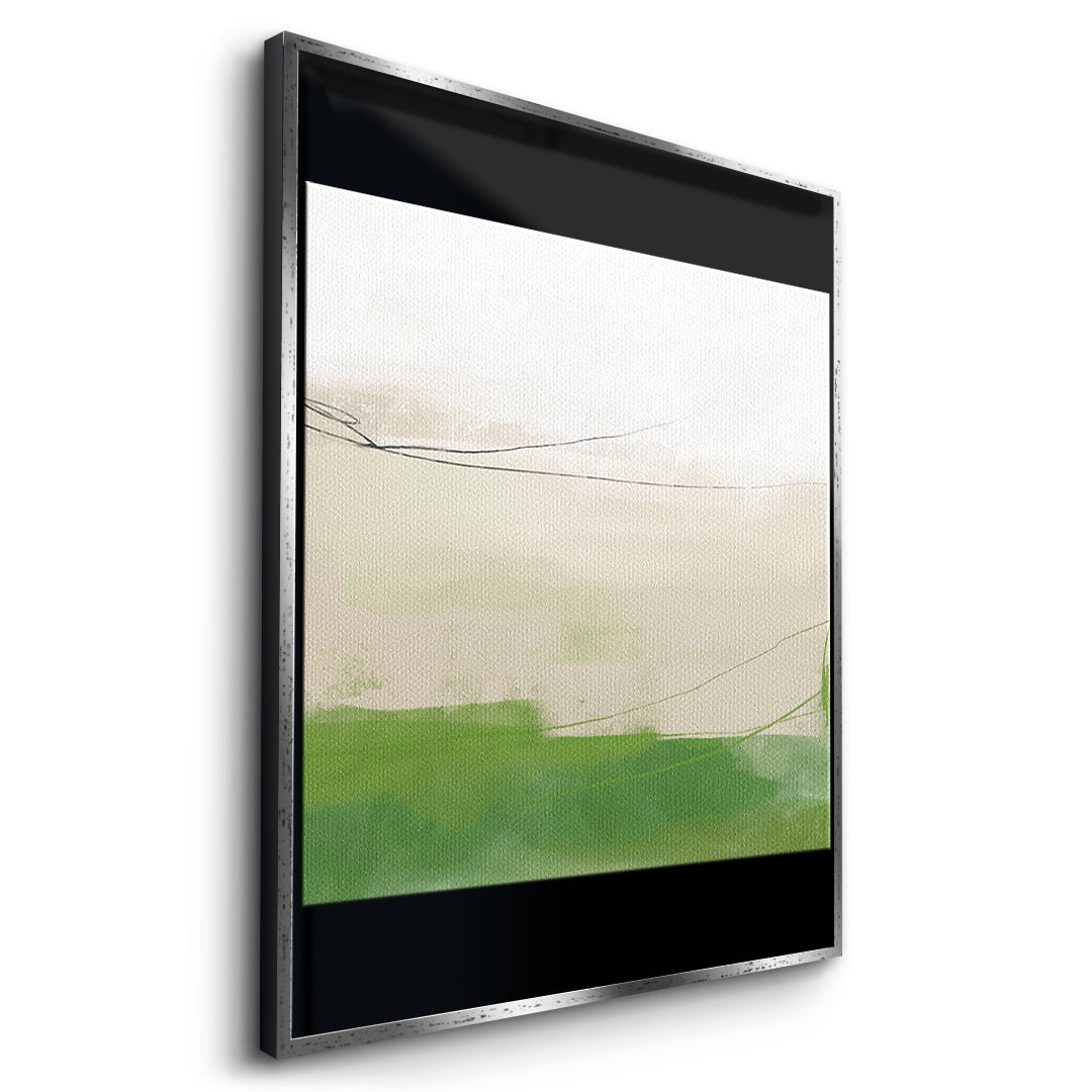DOTCOMCANVAS What stayed Leinwandbild side Silberner Rahmen