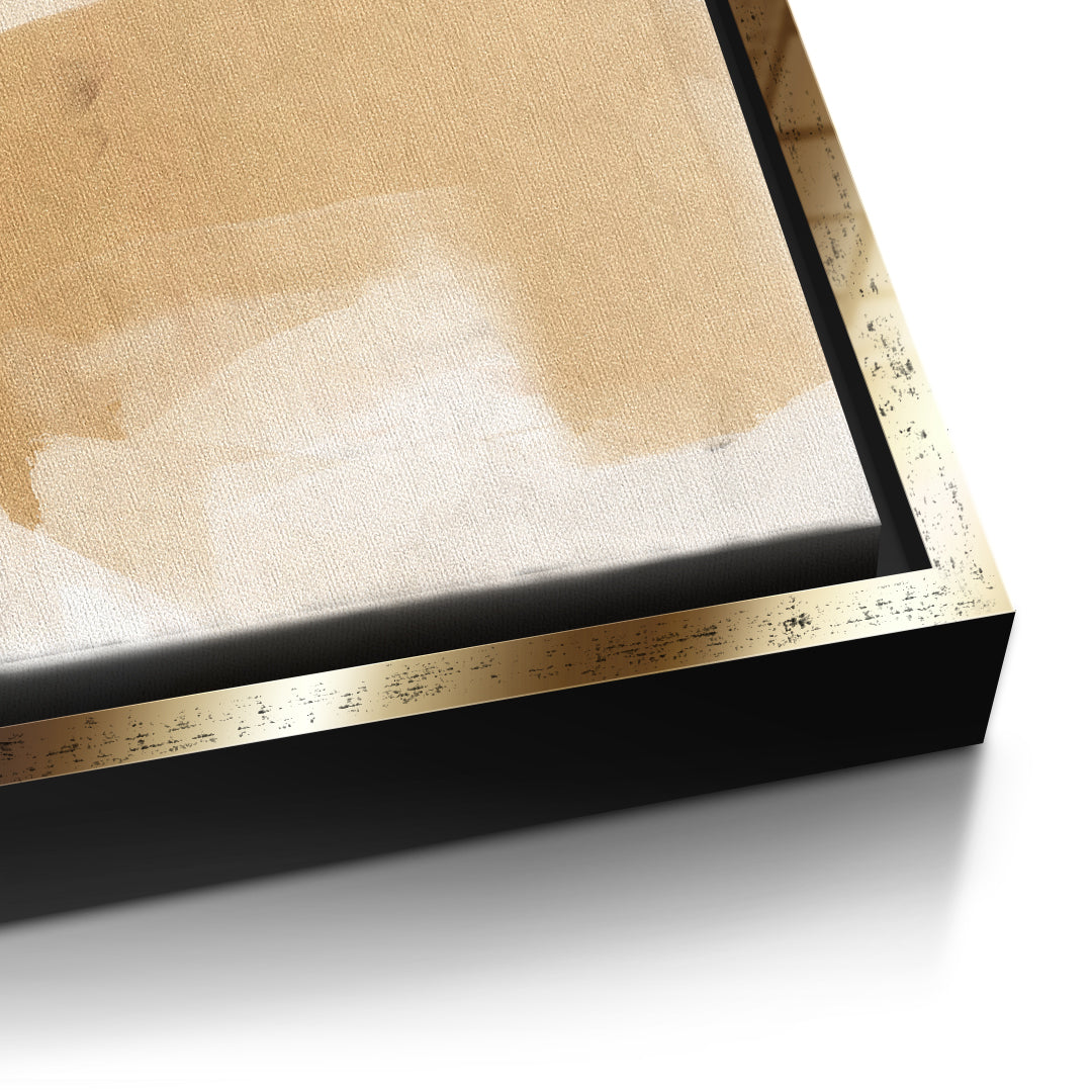 DOTCOMCANVAS Close To My Chest 01 Leinwandbild Detailansicht Gold