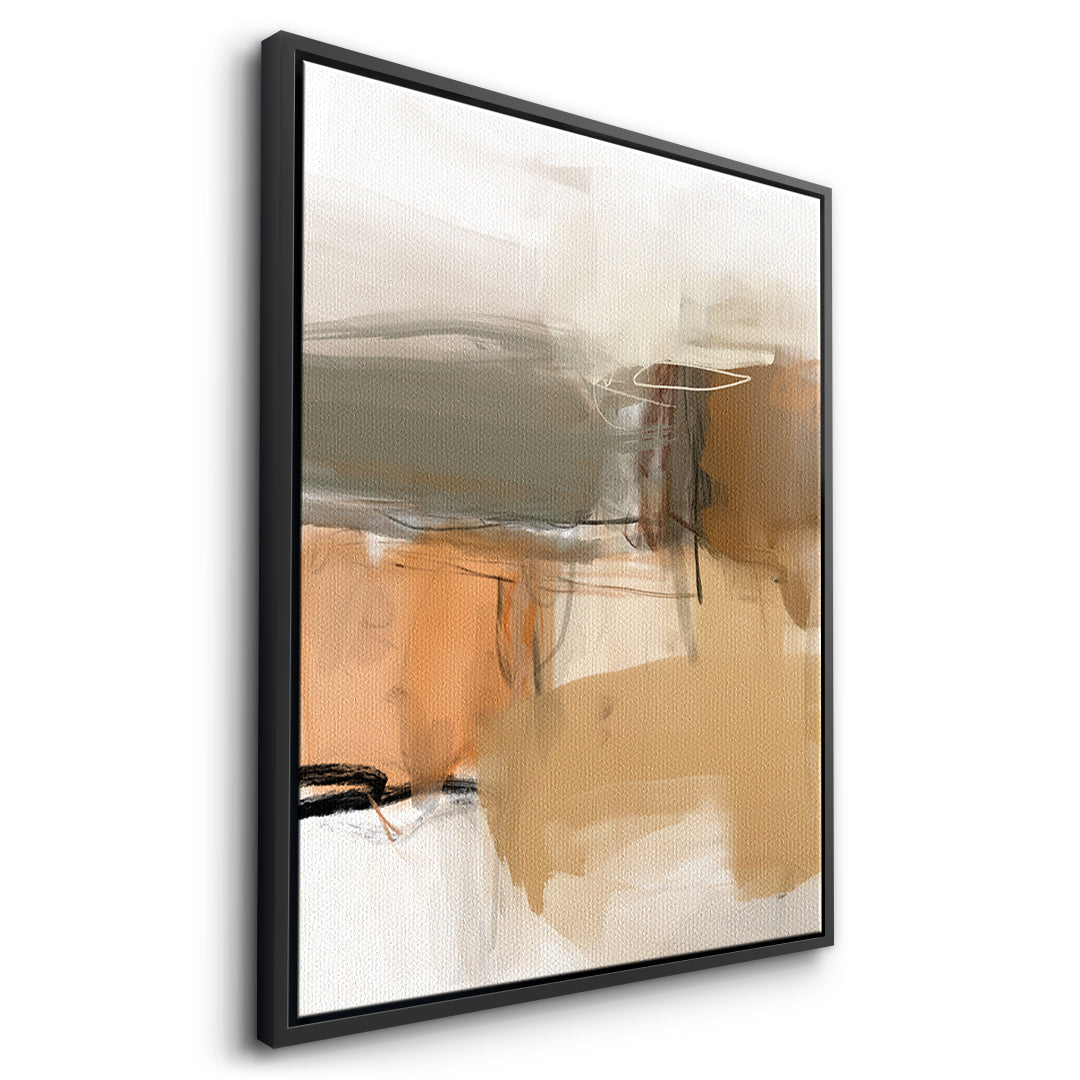 DOTCOMCANVAS Close To My Chest 01 Leinwandbild Seitenansicht Schwarz