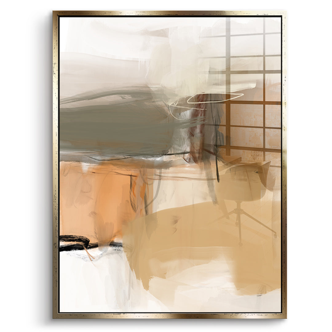 DOTCOMCANVAS Close To My Chest 01 Acrylglasbild Vorderansicht Gold