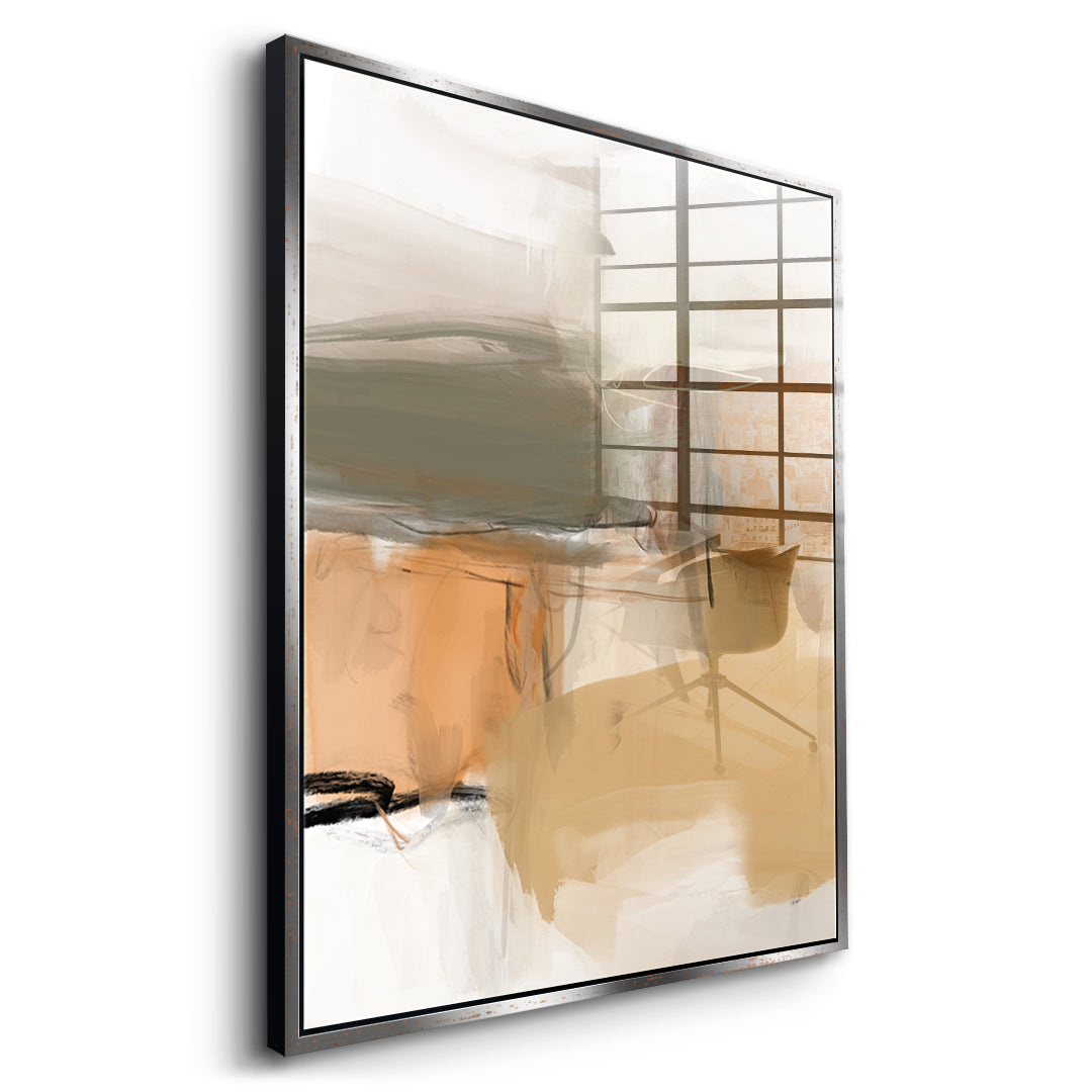 DOTCOMCANVAS Close To My Chest 01 Acrylglasbild Seitenansicht Silber