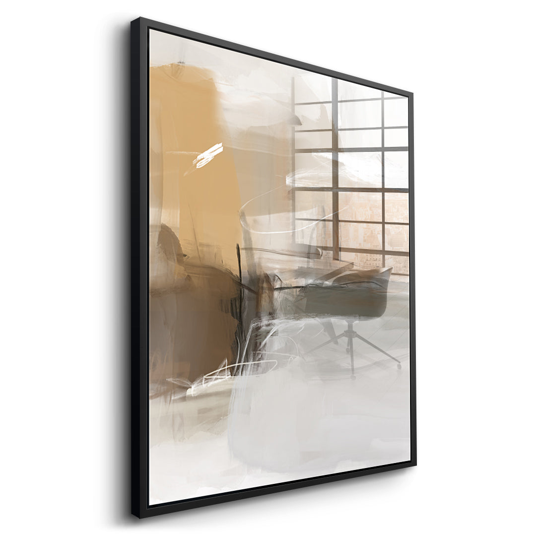 DOTCOMCANVAS Close To My Chest 02 Acrylglasbild Seitenansicht Schwarz