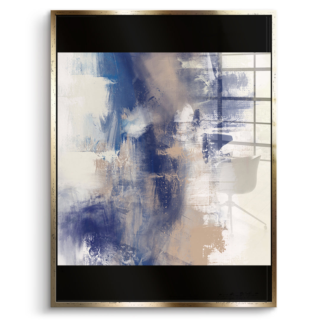 DOTCOMCANVAS A pause that breathed Acrylglasbild Vorderansicht goldener Rahmen