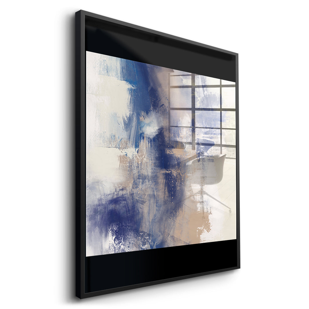 DOTCOMCANVAS A pause that breathed Acrylglasbild Seitenansicht schwarzer Rahmen