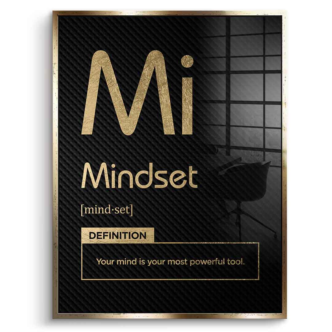 Acrylglasbild Mindset (Mi) Schwarz
