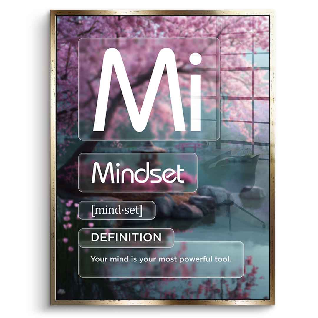 Acrylglasbild Mindset (Mi) Farbig