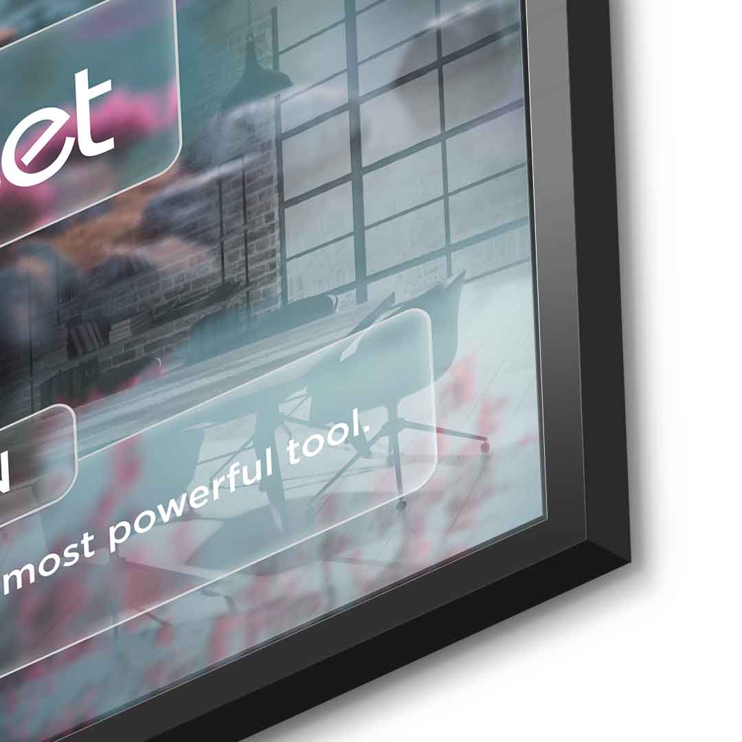 Acrylglasbild Mindset (Mi) Farbig
