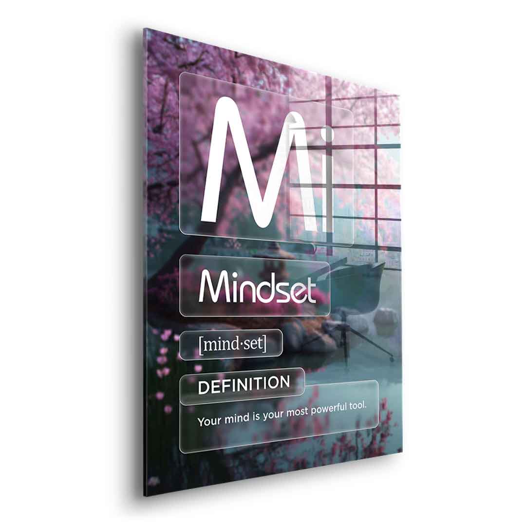 Acrylglasbild Mindset (Mi) Farbig