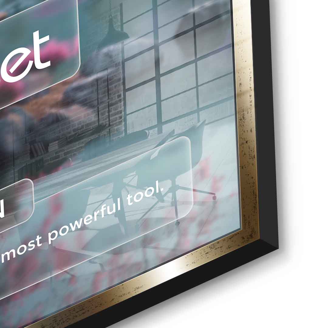 Acrylglasbild Mindset (Mi) Farbig