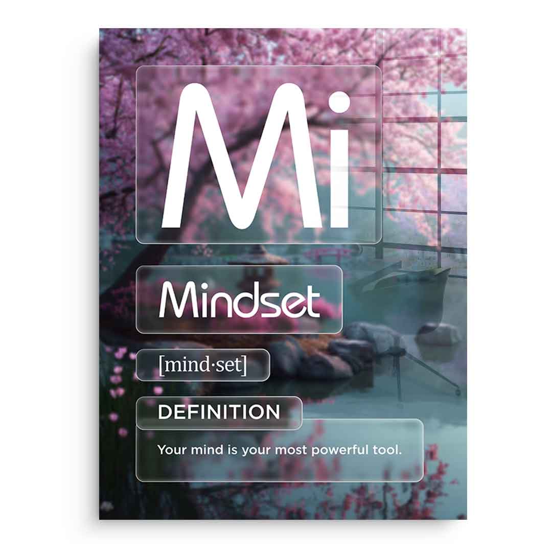 Acrylglasbild Mindset (Mi) Farbig