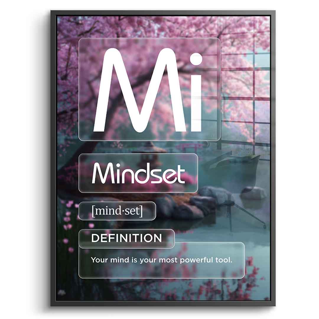 Acrylglasbild Mindset (Mi) Farbig