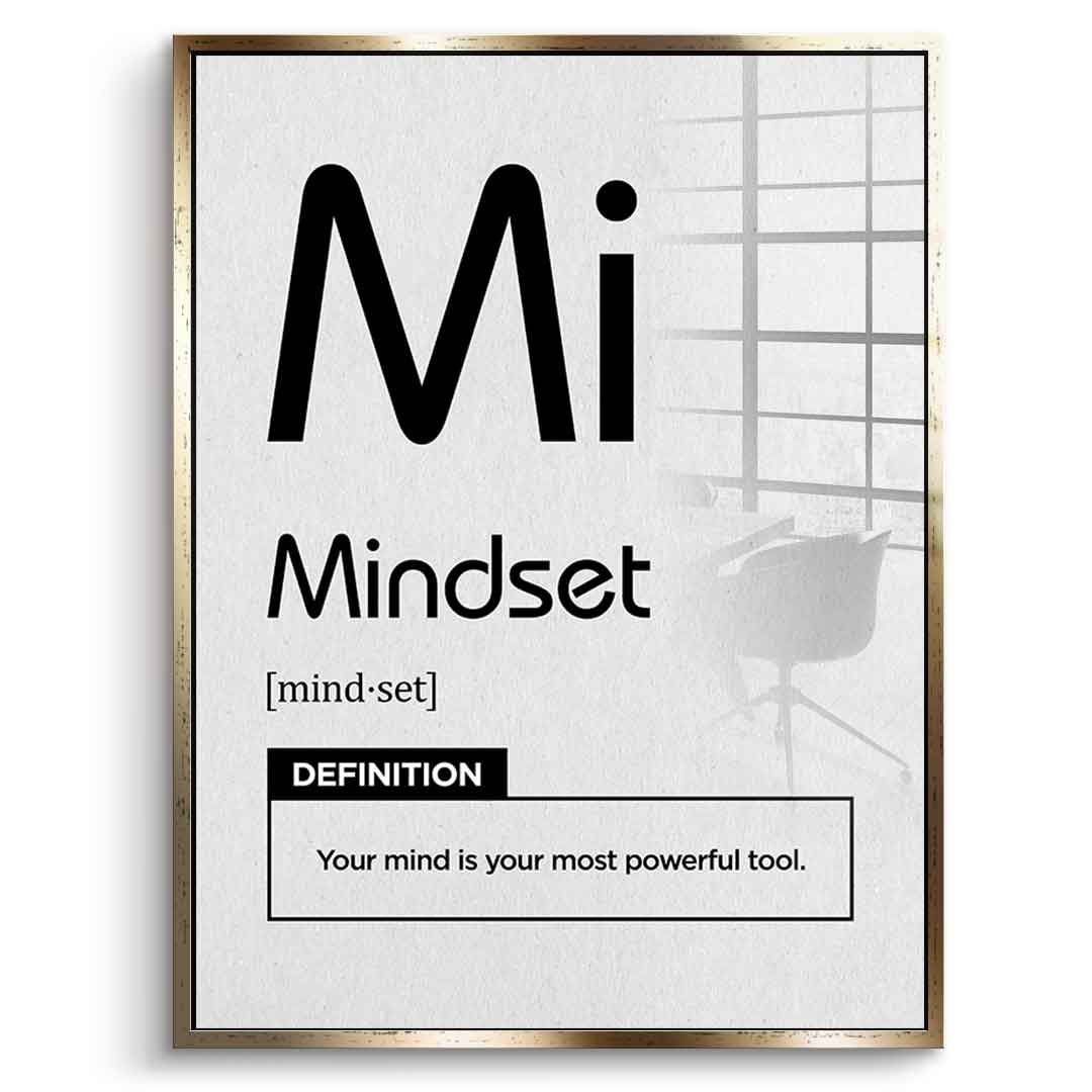 Acrylglasbild Mindset (Mi) Weiß