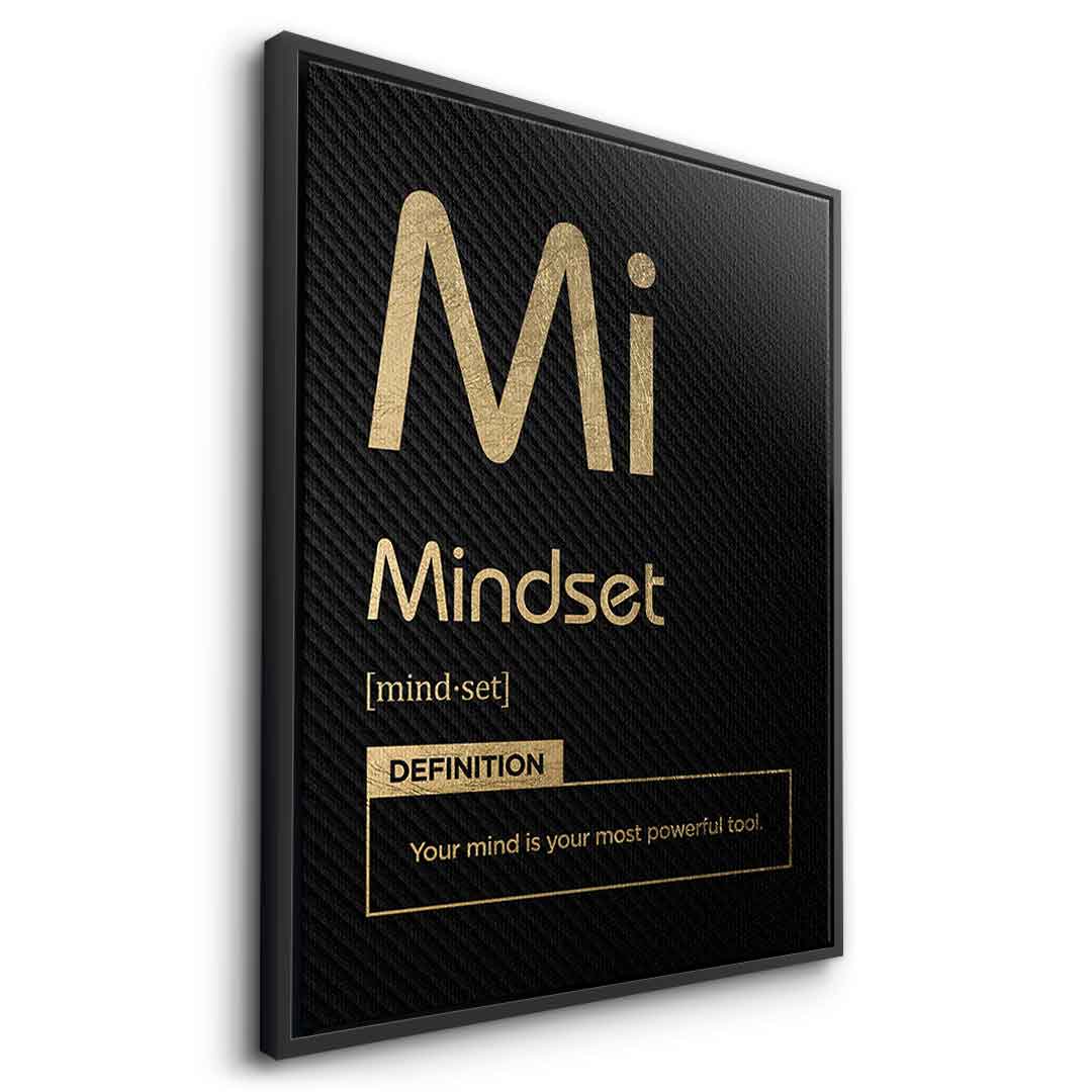 Leinwandbild Mindset (Mi) Schwarz