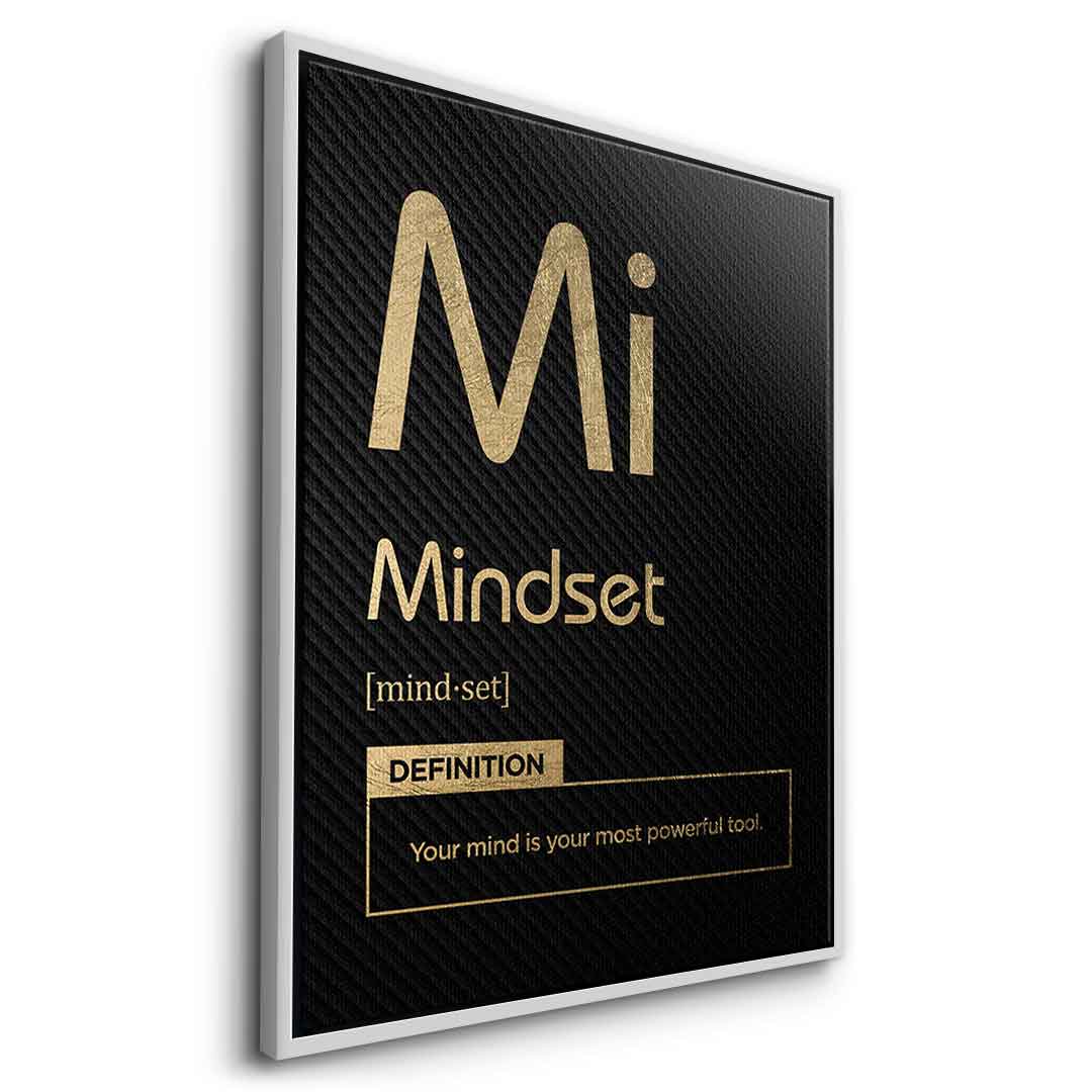 Leinwandbild Mindset (Mi) Schwarz