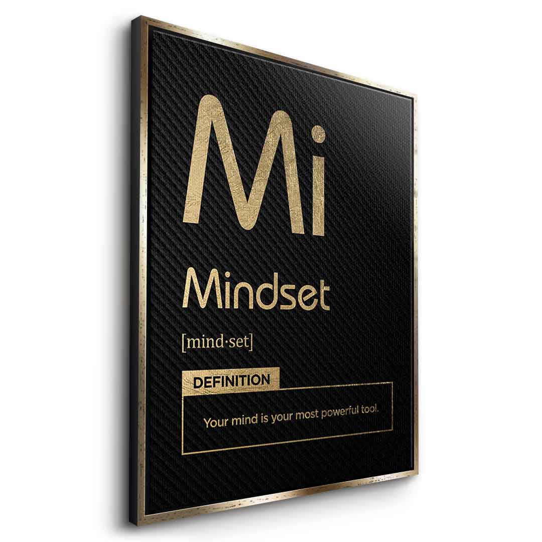 Leinwandbild Mindset (Mi) Schwarz