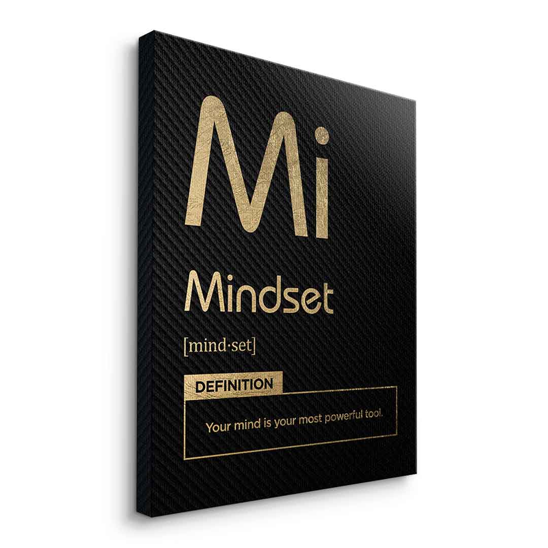 Leinwandbild Mindset (Mi) Schwarz