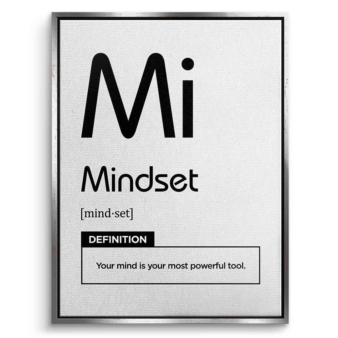 Leinwandbild Mindset (Mi) Weiß