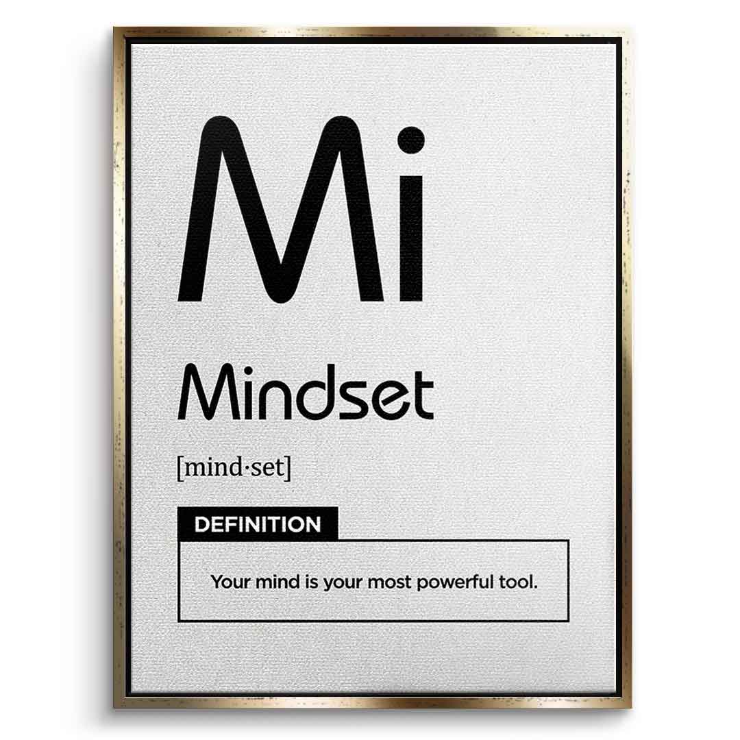 Leinwandbild Mindset (Mi) Weiß