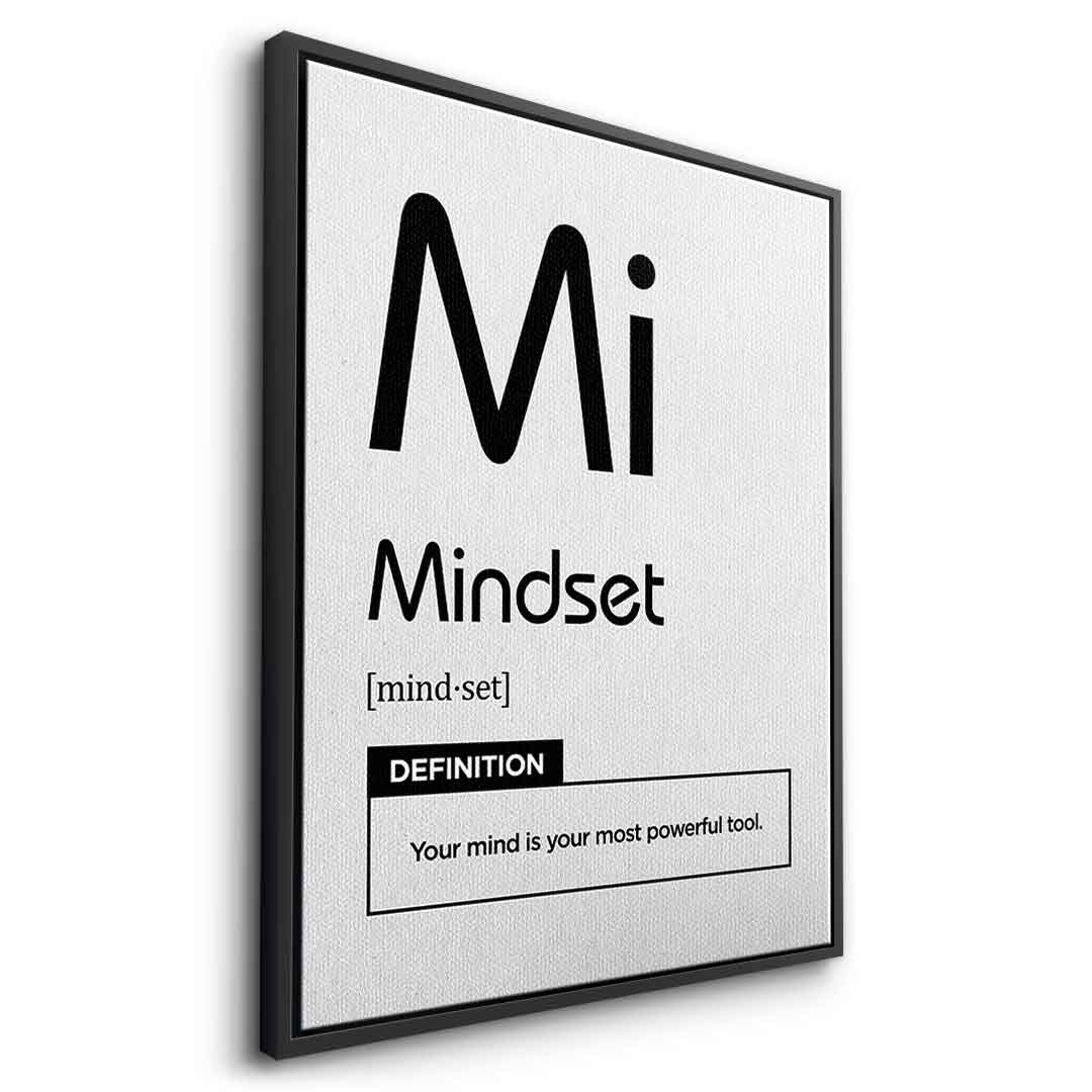 Leinwandbild Mindset (Mi) Weiß