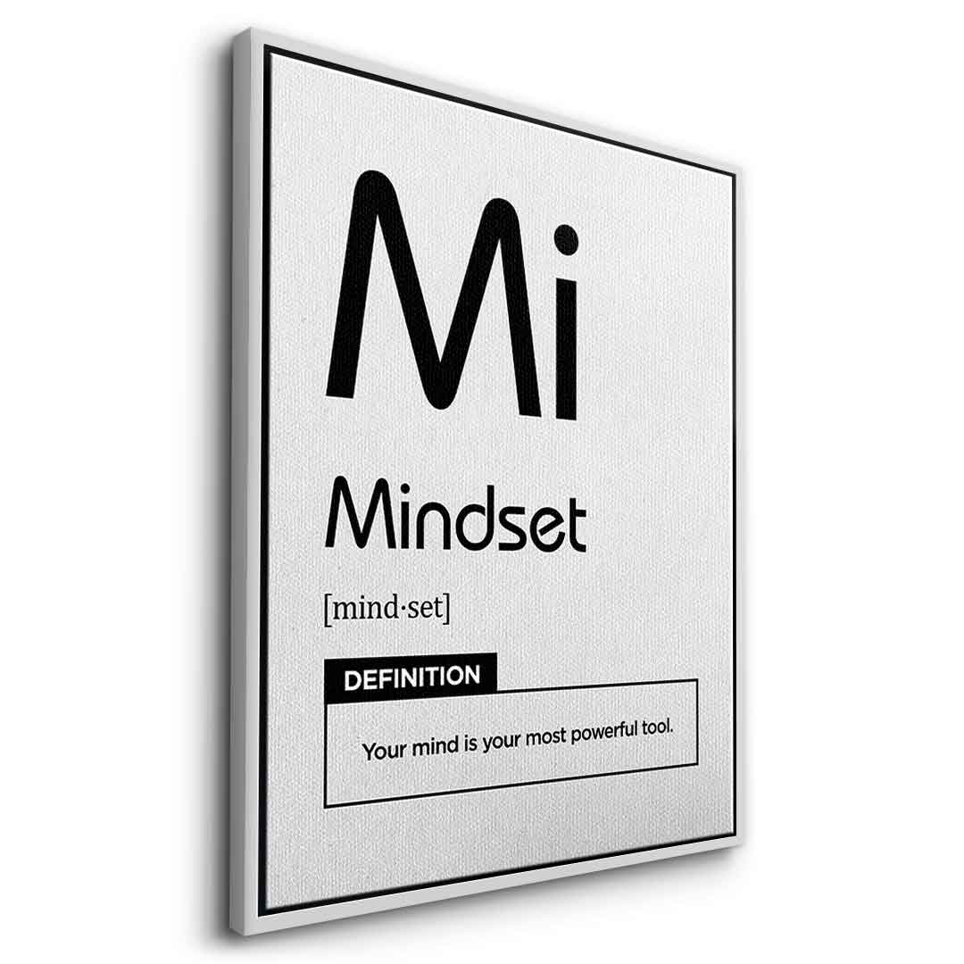 Leinwandbild Mindset (Mi) Weiß