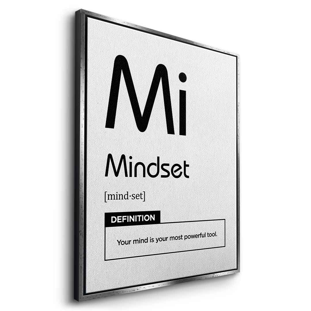 Leinwandbild Mindset (Mi) Weiß